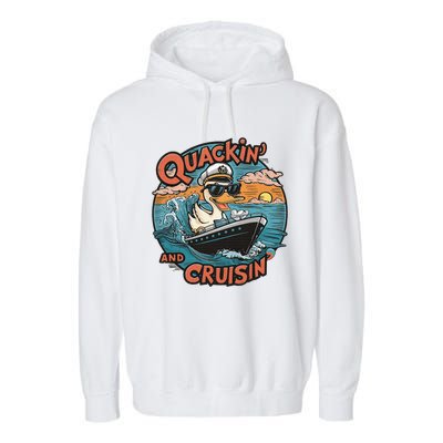 Duck Hunting Hiding Cruise Duck Hunter Garment-Dyed Fleece Hoodie