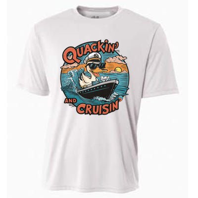 Duck Hunting Hiding Cruise Duck Hunter Cooling Performance Crew T-Shirt