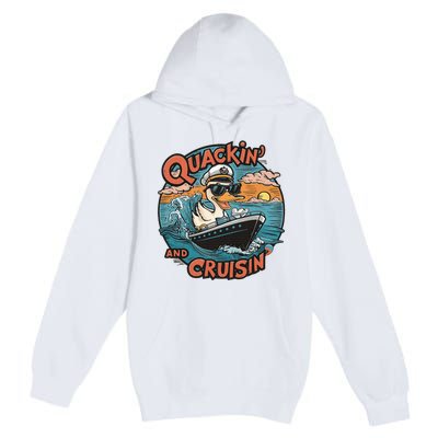 Duck Hunting Hiding Cruise Duck Hunter Premium Pullover Hoodie