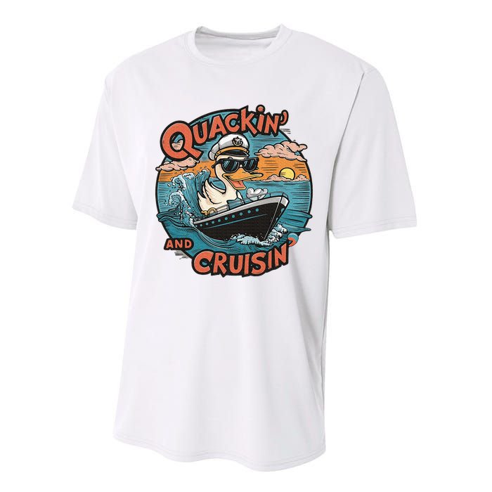 Duck Hunting Hiding Cruise Duck Hunter Performance Sprint T-Shirt