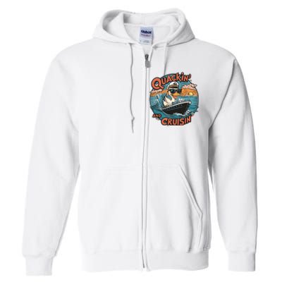 Duck Hunting Hiding Cruise Duck Hunter Full Zip Hoodie