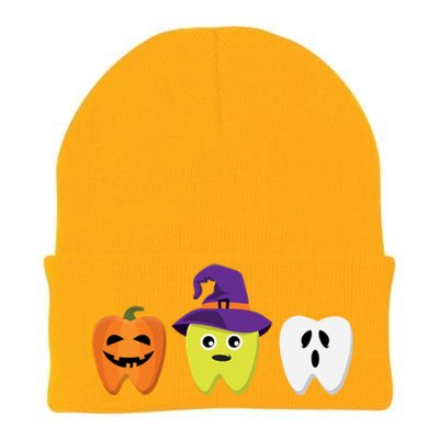 Dental Hygienist Halloween Pumpkin Ghost Witch Tooth Doctor Gift Knit Cap Winter Beanie