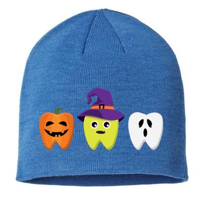 Dental Hygienist Halloween Pumpkin Ghost Witch Tooth Doctor Gift Sustainable Beanie