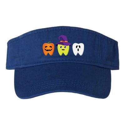 Dental Hygienist Halloween Pumpkin Ghost Witch Tooth Doctor Gift Valucap Bio-Washed Visor