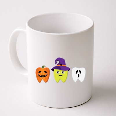 Dental Hygienist Halloween Pumpkin Ghost Witch Tooth Doctor Gift Coffee Mug