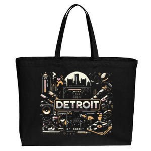 Detroit Hip Hop Cotton Canvas Jumbo Tote