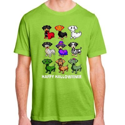 Dachshund Happy Halloweiner Funny Halloween Dogs Lover Adult ChromaSoft Performance T-Shirt