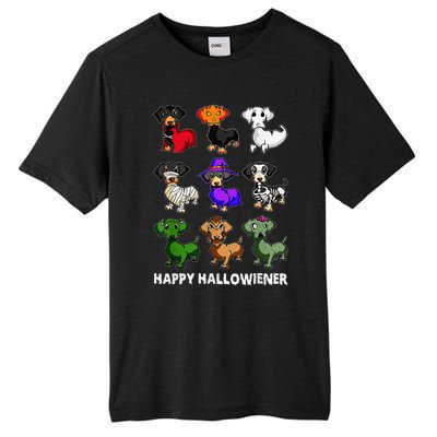 Dachshund Happy Halloweiner Funny Halloween Dogs Lover Tall Fusion ChromaSoft Performance T-Shirt