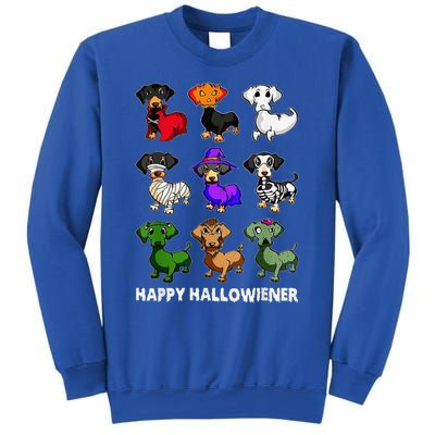 Dachshund Happy Halloweiner Funny Halloween Dogs Lover Sweatshirt