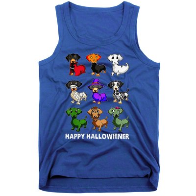 Dachshund Happy Halloweiner Funny Halloween Dogs Lover Tank Top