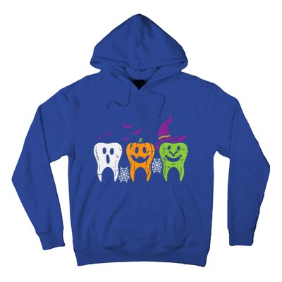 Dental Hygienist Halloween Spooky Witch Ghost Dentist Teeth Funny Gift Hoodie