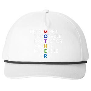 Determined Honorable Hero Mother Gift For Mom Snapback Five-Panel Rope Hat