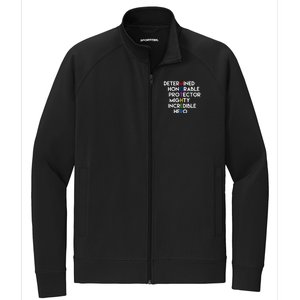 Determined Honorable Hero Mother Gift For Mom Stretch Full-Zip Cadet Jacket