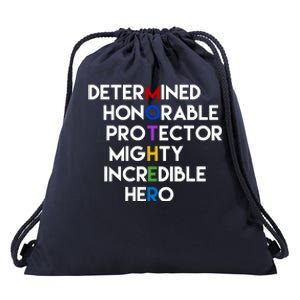 Determined Honorable Hero Mother Gift For Mom Drawstring Bag