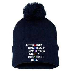 Determined Honorable Hero Mother Gift For Mom Pom Pom 12in Knit Beanie