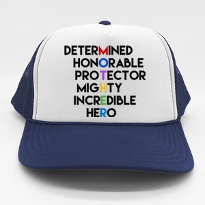 Determined Honorable Hero Mother Gift For Mom Trucker Hat