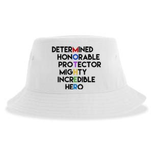 Determined Honorable Hero Mother Gift For Mom Sustainable Bucket Hat