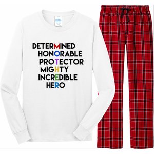 Determined Honorable Hero Mother Gift For Mom Long Sleeve Pajama Set