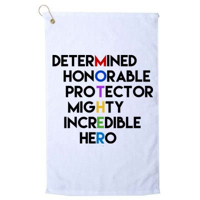Determined Honorable Hero Mother Gift For Mom Golf Towel