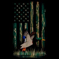 Duck Hunting Hoodie Camo Usa Flag Country Hoodies Waterfowl Cooling Performance Crew T-Shirt