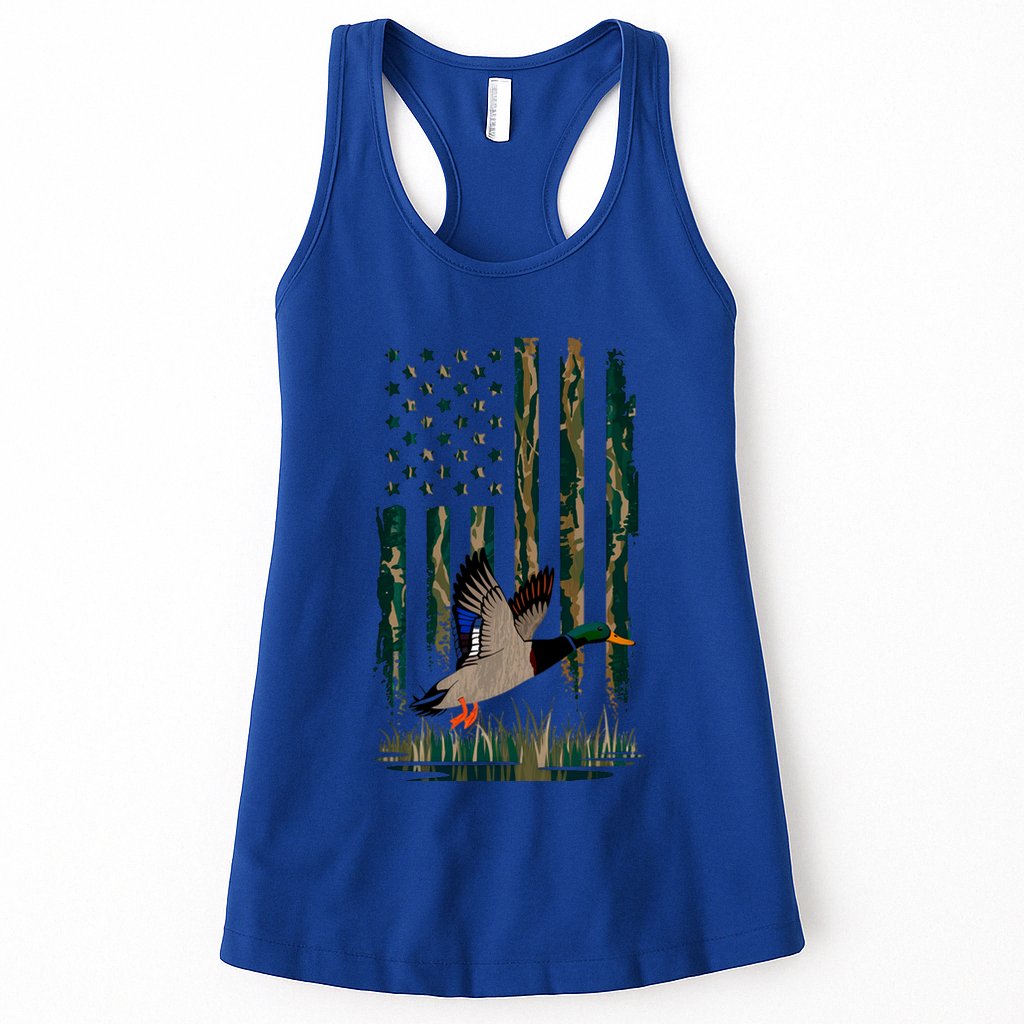 Duck Hunting Hoodie Camo Usa Flag Country Hoodies Waterfowl Womens Tank Top