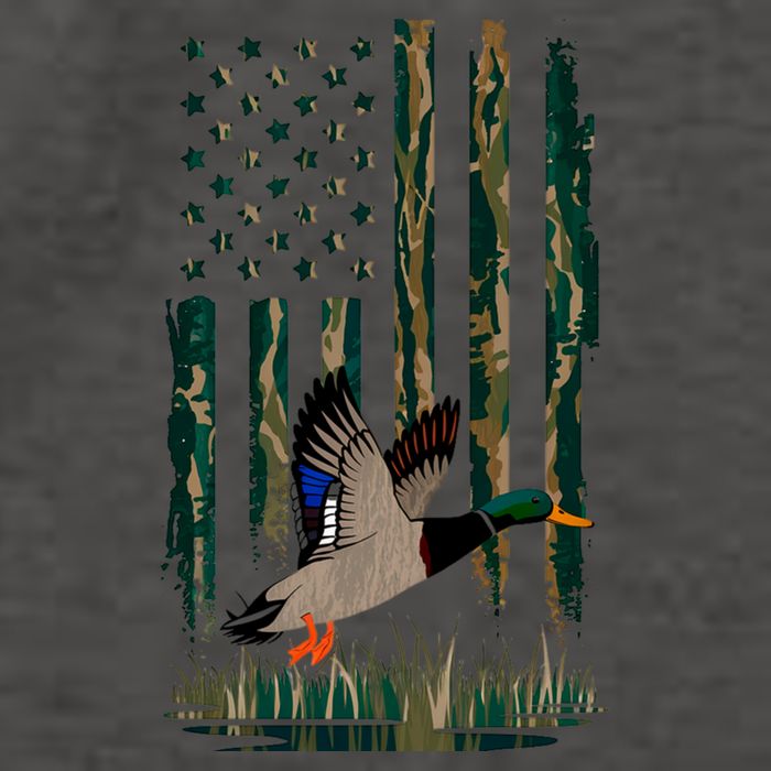 Duck Hunting Hoodie Camo Usa Flag Country Hoodies Waterfowl Vector Backpack