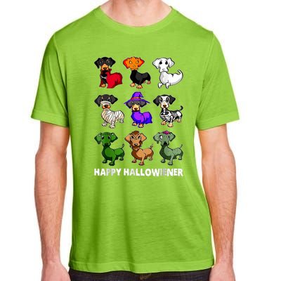 Dachshund Happy Halloweiner Funny Halloween Dogs Lover Gifts Adult ChromaSoft Performance T-Shirt