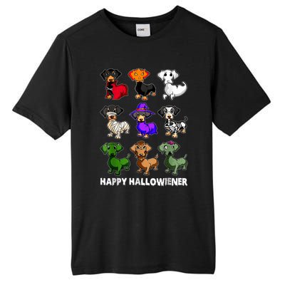 Dachshund Happy Halloweiner Funny Halloween Dogs Lover Gifts Tall Fusion ChromaSoft Performance T-Shirt