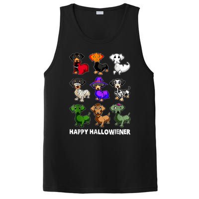 Dachshund Happy Halloweiner Funny Halloween Dogs Lover Gifts PosiCharge Competitor Tank