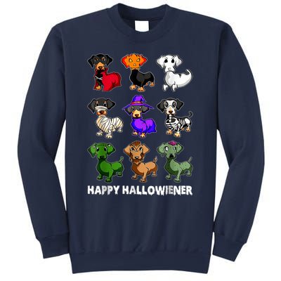 Dachshund Happy Halloweiner Funny Halloween Dogs Lover Gifts Sweatshirt