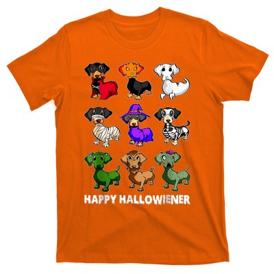 Dachshund Happy Halloweiner Funny Halloween Dogs Lover Gifts T-Shirt