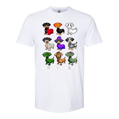 Dachshund Happy Halloweiner Funny Halloween Dogs Lover Gifts Softstyle CVC T-Shirt