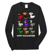 Dachshund Happy Halloweiner Funny Halloween Dogs Lover Long Sleeve Shirt