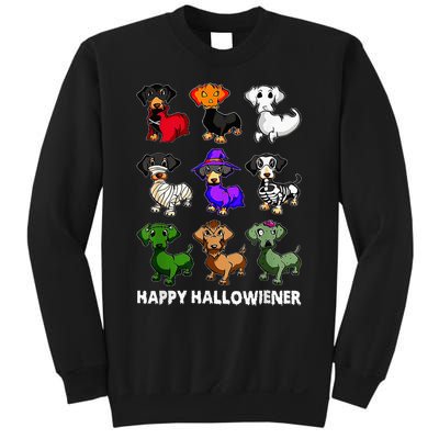 Dachshund Happy Halloweiner Funny Halloween Dogs Lover Sweatshirt