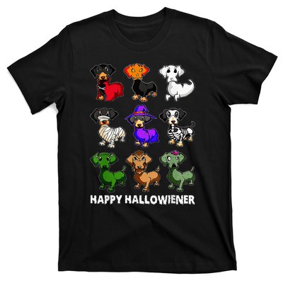 Dachshund Happy Halloweiner Funny Halloween Dogs Lover T-Shirt