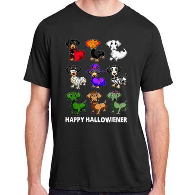 Dachshund Happy Halloweiner Funny Halloween Dogs Lover Adult ChromaSoft Performance T-Shirt