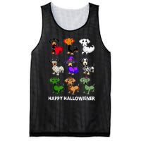 Dachshund Happy Halloweiner Funny Halloween Dogs Lover Mesh Reversible Basketball Jersey Tank