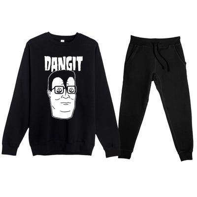 Dangit Hank Hill Premium Crewneck Sweatsuit Set