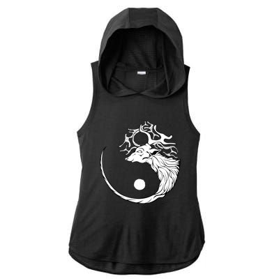 Deer Hunter Hunting Season Zen Buddhist Hunters Fast Food Cool Gift Ladies PosiCharge Tri-Blend Wicking Draft Hoodie Tank