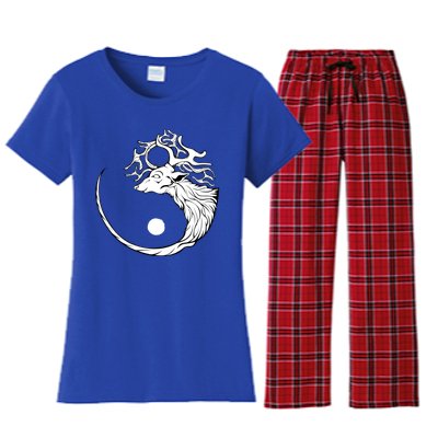 Deer Hunter Hunting Season Zen Buddhist Hunters Fast Food Cool Gift Women's Flannel Pajama Set