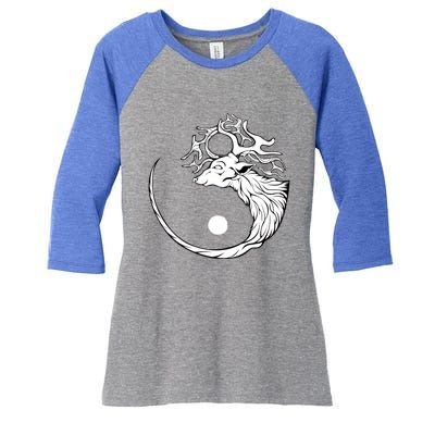 Deer Hunter Hunting Season Zen Buddhist Hunters Fast Food Cool Gift Women's Tri-Blend 3/4-Sleeve Raglan Shirt