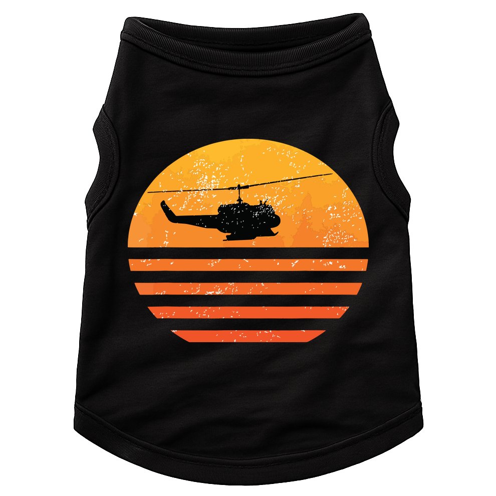 Distressed Huey Helicopter Uh1 Vietnam War Veteran Doggie Tank