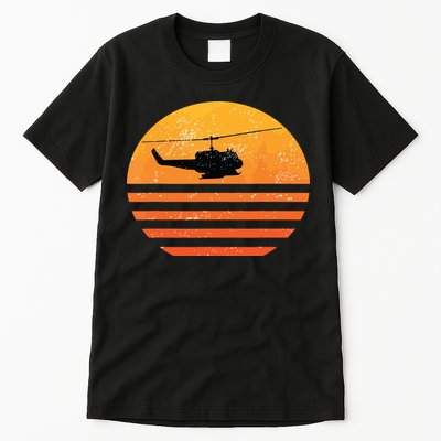 Distressed Huey Helicopter Uh1 Vietnam War Veteran Tall T-Shirt