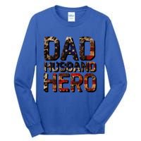 Dad Husband Hero Usa Flag Proud Dad Gift Tall Long Sleeve T-Shirt