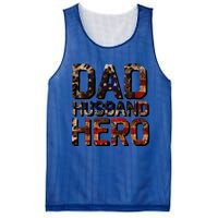 Dad Husband Hero Usa Flag Proud Dad Gift Mesh Reversible Basketball Jersey Tank