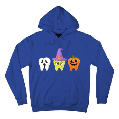 Dental Hygienist Halloween Pumpkin Ghost Witch Tooth Doctor Funny Gift Hoodie