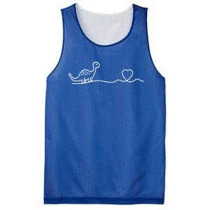 Dinosaur Hearts Heartbeat Cute Gift Line Art Heartlines Dino Heart Gift Mesh Reversible Basketball Jersey Tank