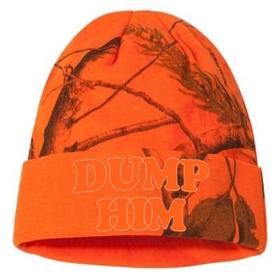 Dump Him Heart Kati Licensed 12" Camo Beanie