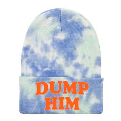 Dump Him Heart Tie Dye 12in Knit Beanie