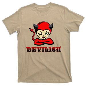 Devilish Happy Halloween Cute Gothic Cartoon Gift T-Shirt